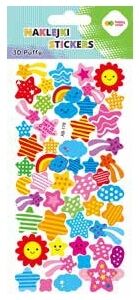 Naklejki 3D Puffy - Sky Stars, 9.5 cm x 22 cm, Happy Color