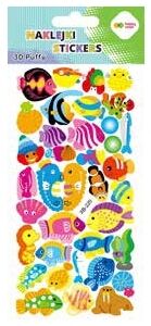 Naklejki 3D Puffy - Ocean Fishes, 9.5 cm x 22 cm, Happy Color