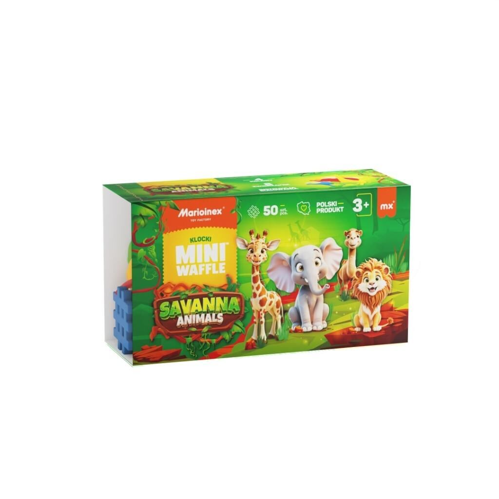 Mini Waffle 50el Animals Sawanna