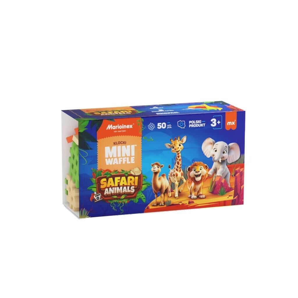Mini Waffle 50el Animals Safari