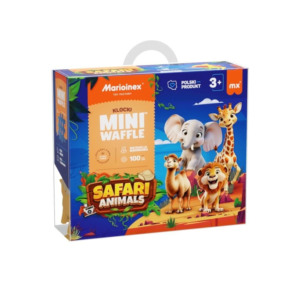 Mini Waffle 100el Animals Safari