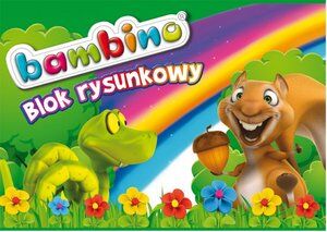 Bambino, Blok rysunkowy A4/20k - Mini Zoo