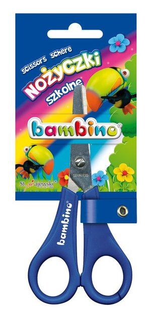 Nożyczki szkolne Bambino z podziałką