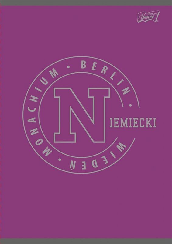 Zeszyt a5 60k krata laminowany język niemiecki  ściąga college