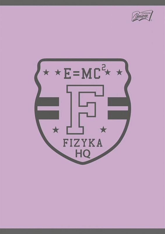 Zeszyt a5 60k krata laminowany fizyka  ściąga college