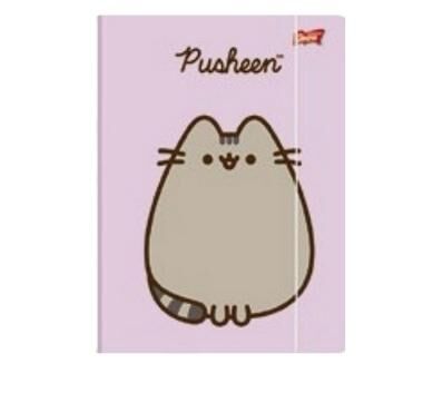 Teczka z gumką A4, 300 g/m2 - Pusheen violet