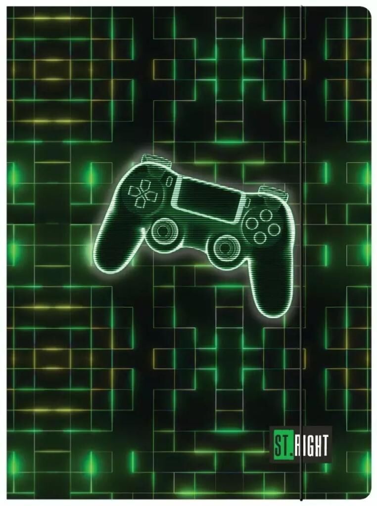 Teczka z gumką A4, 300 g/m2 Neon Pad - St.Right