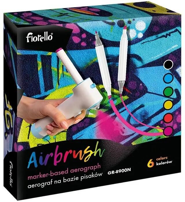 Airbrush: Zestaw długopis do malowania w sprayu