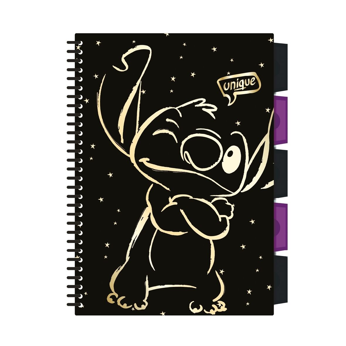 Kołobrulion B5 Disney Gold Stitch project book 100 kartek wzór 1
