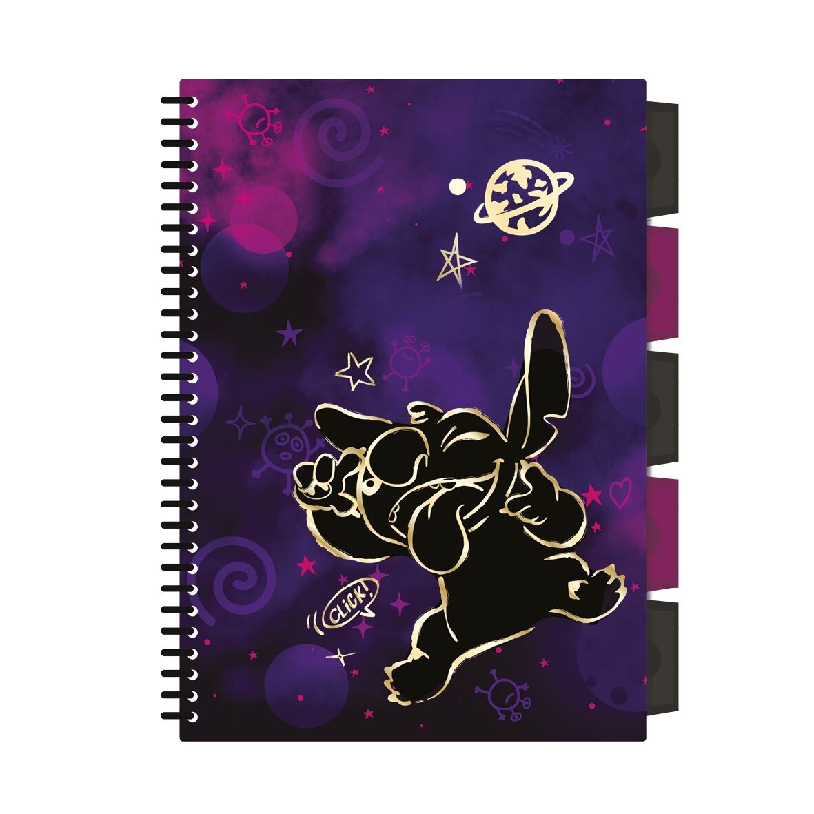 Kołobrulion B5 Disney Gold  Stitch project book 100 kartek wzór 2
