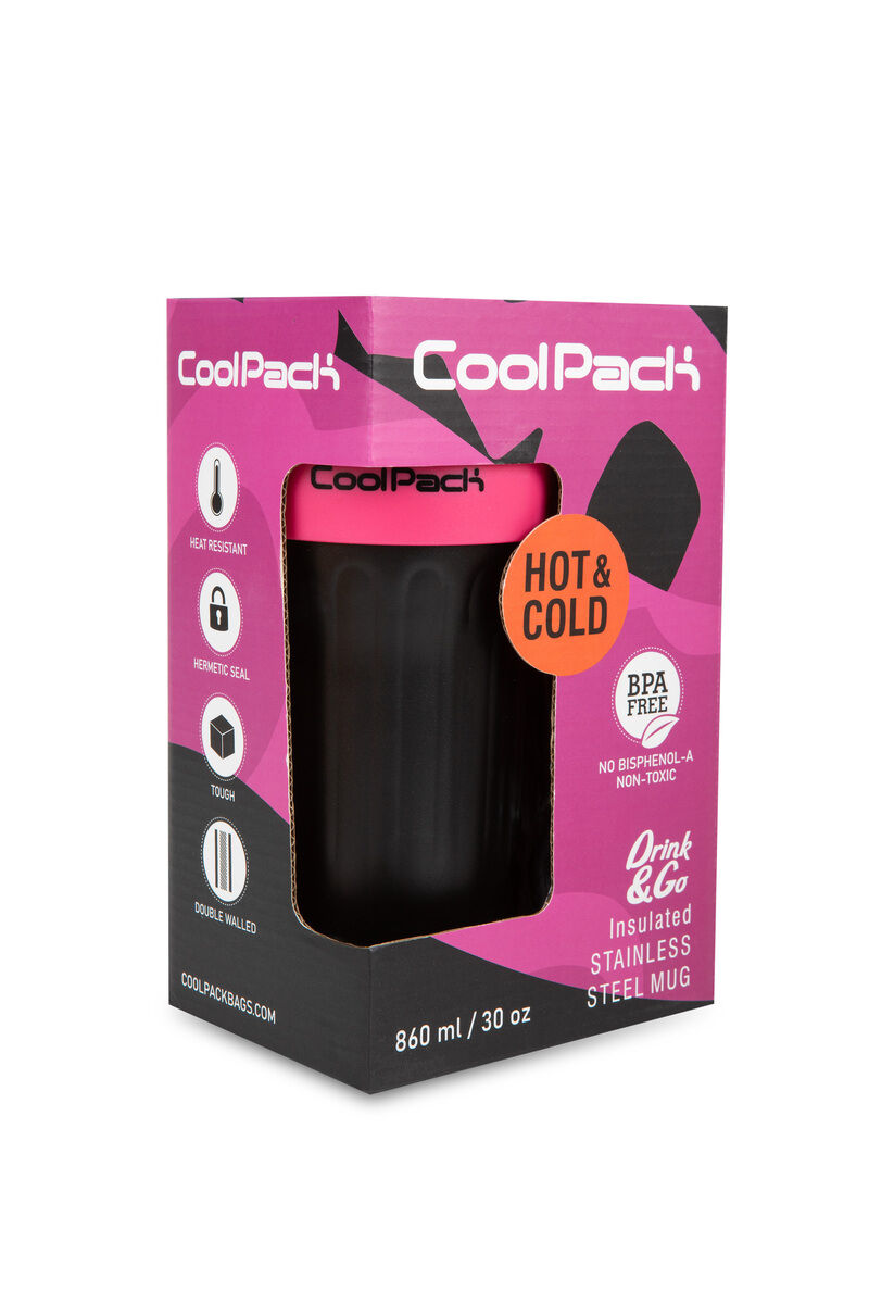 Coolpack, Kubek Termiczny 860 ml Jumbo - Pink Black  (Z28111)