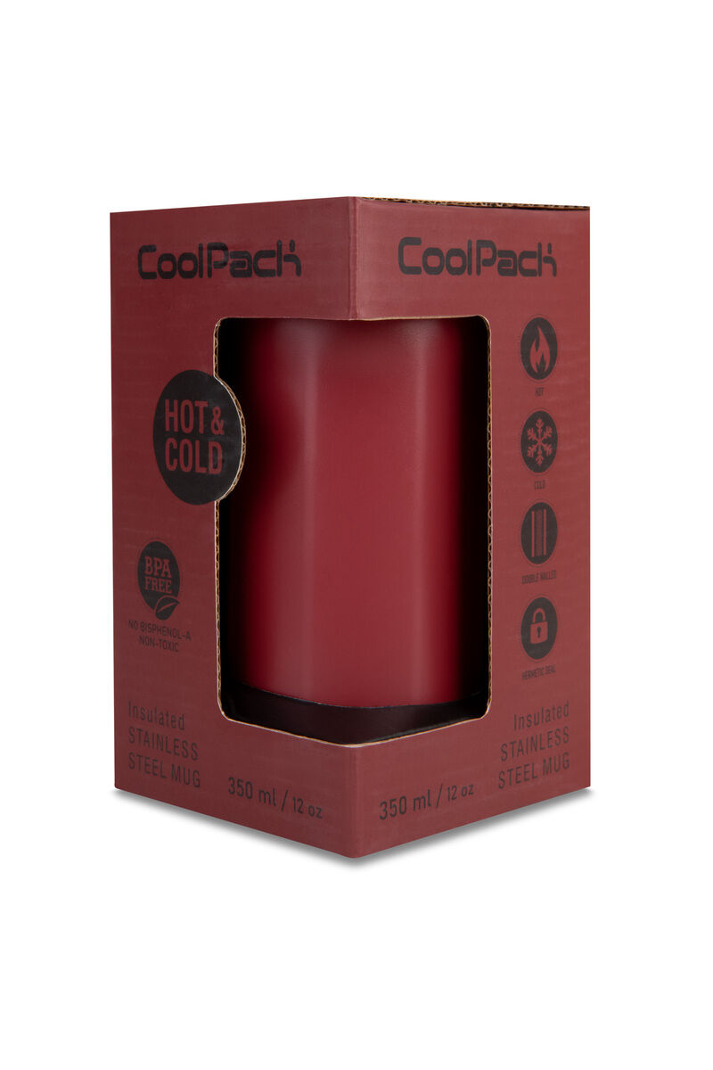 Coolpack, Kubek Termiczny 350 ml Tom - Burgundy (Z29010)