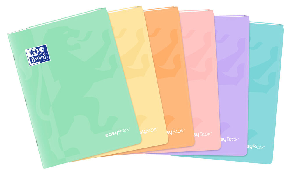 Zeszyt Oxford Easybook Pastel A4/60k kratka z marginesem, 1 szt