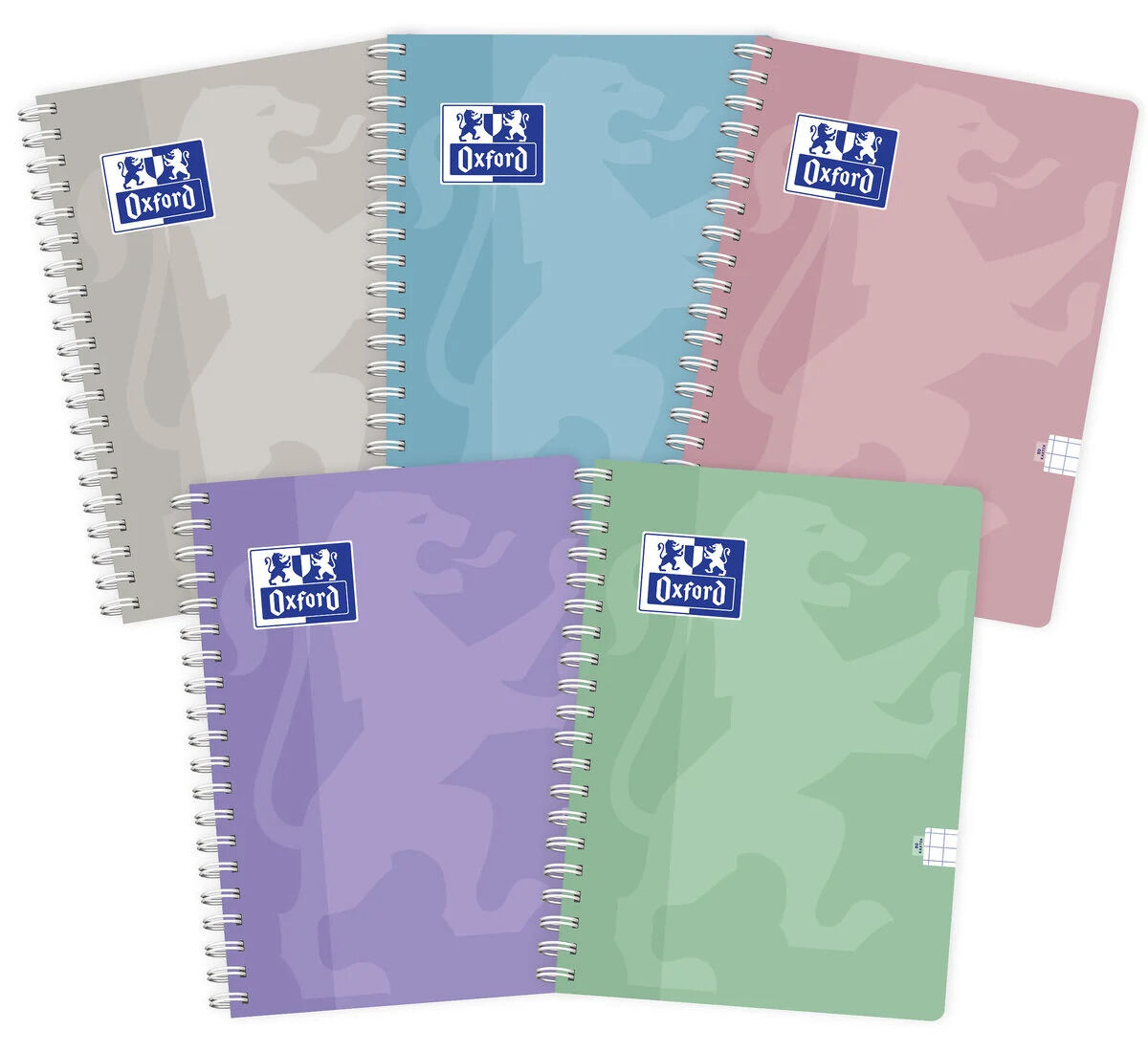 Kołozeszyt Oxford: A4, 80k, Kratka - Touch Pastel
