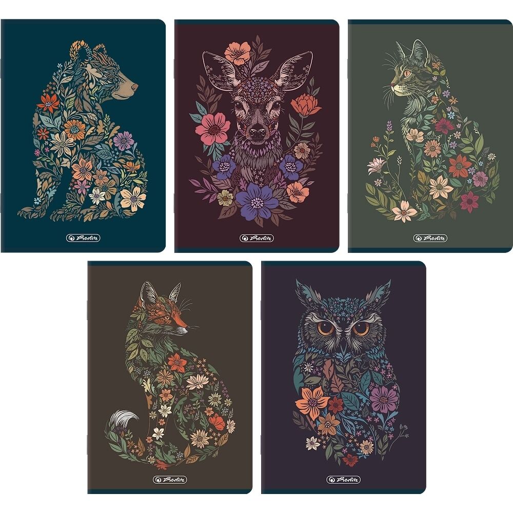 Zeszyt Herlitz Premium Florimals A5/60k kratka z marginesem, 1 szt
