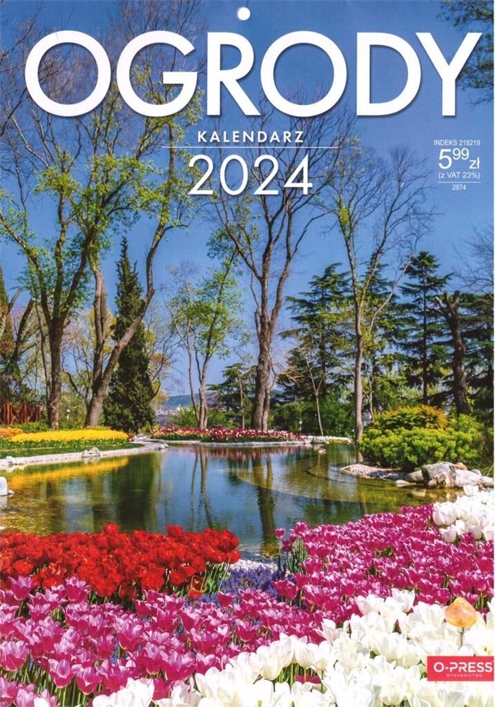 Kalendarz 2024 A4 - Ogrody