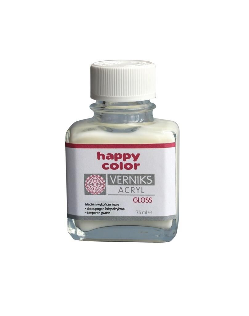 Werniks akrylowy Happy Color gloss 75ml przezroczysty