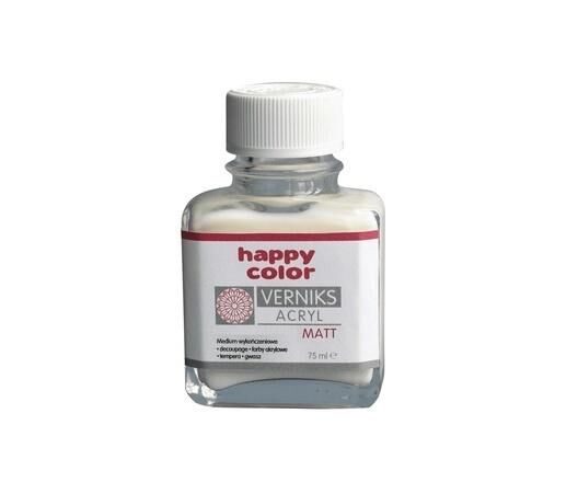 Werniks akrylowy Happy Color matt 75 ml - przezroczysty (HA 7380 0075-MA)