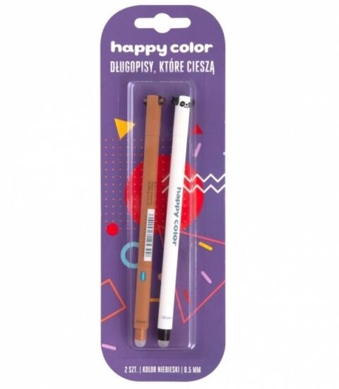 Długopis wymazywalny Happy Color `Uszaki` - 2 szt. (HA AKPB4471-3 BK2)