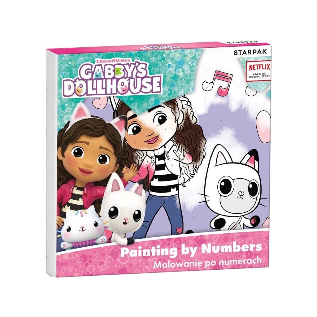 Malowanie po numerach Gabby`s Dollhouse 20x20cm
