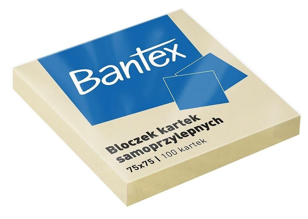 Kartki samoprzylepne żółte 75x75mm, 100k (400086384)