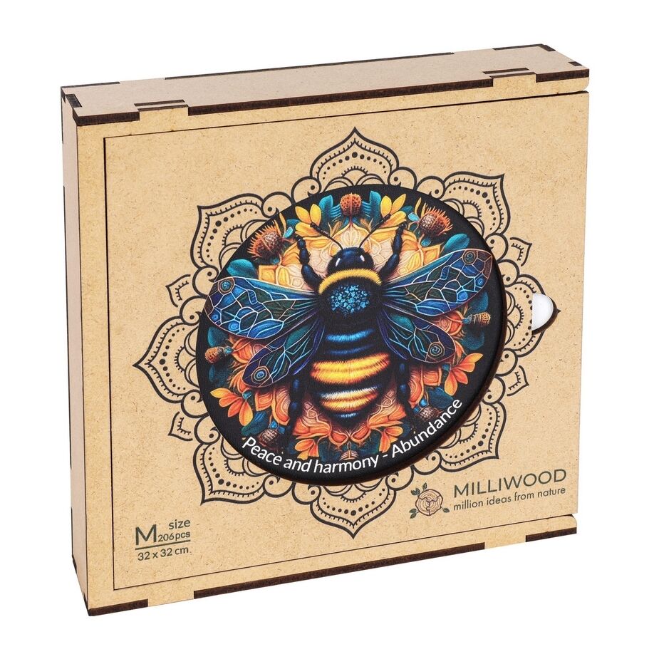Puzzle drewniane – Peace and harmony – Pszczoła- 206 el.