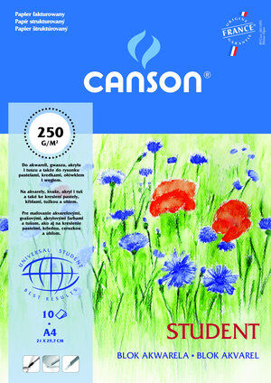 Blok akwarela Canson Student A4/10k, papier fakturowany