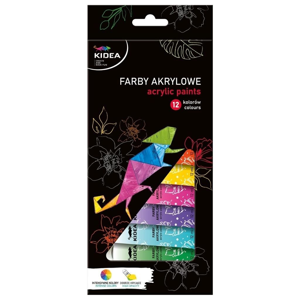 Kidea, Farby akrylowe 12x12ml