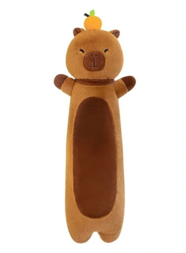Maskotka kapibara wałek 90 cm z mandarynką