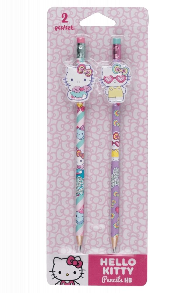 Coolpack, Ołówki z gumową nakładką Hello Kitty - Pink 1, 2 szt (10654PTR)