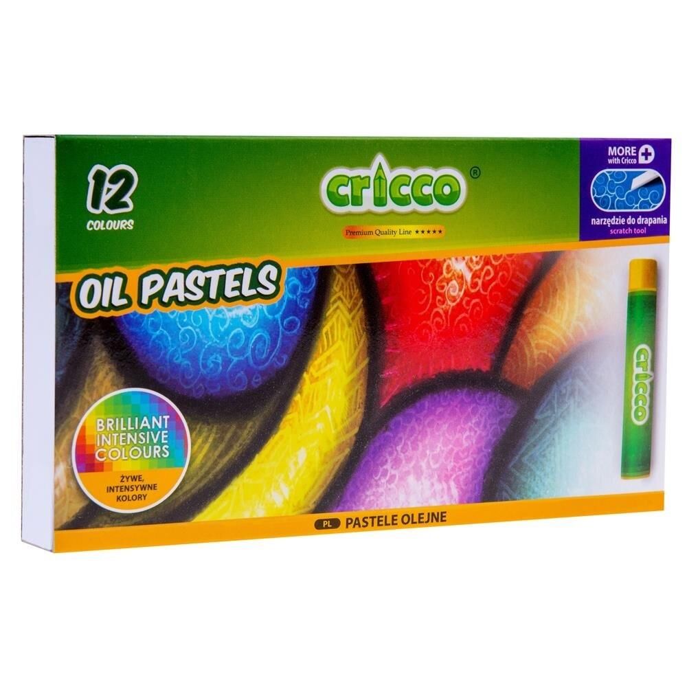 Pastele olejne Cricco okrągłe 12 kolorów (CR481K12/D)