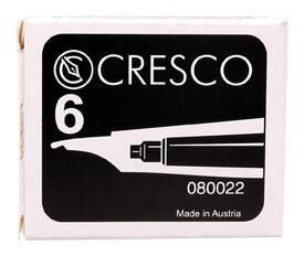 Naboje krótkie Cresco, 6 szt. - czarne (080022)