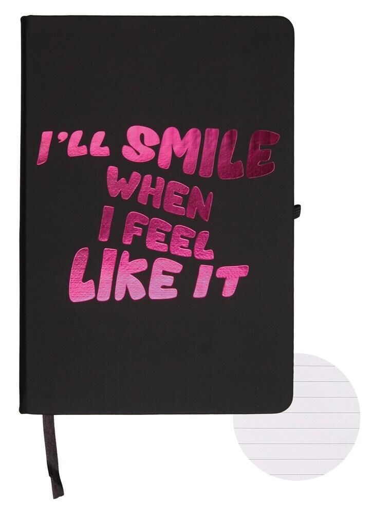 Notatnik A5/96K linia - I will smile