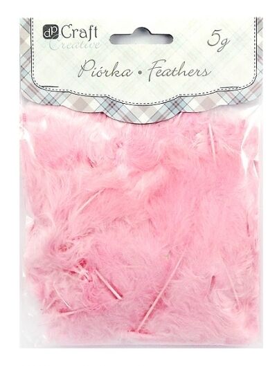 Piórka 5-12 cm 5G Pink