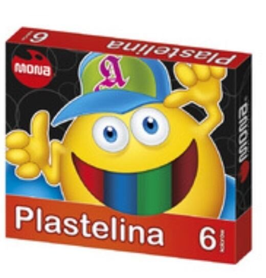 Plastelina Mona, 6 kolorów