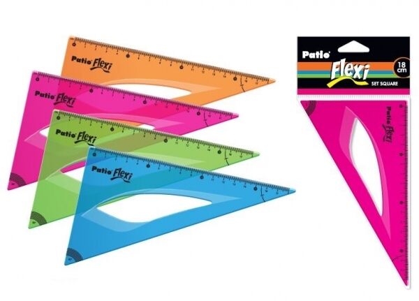 Ekierka Flexi 18 cm - różowa