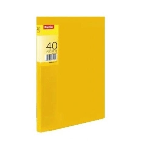 Teczka Clear Book A4 40 koszulek - żółta