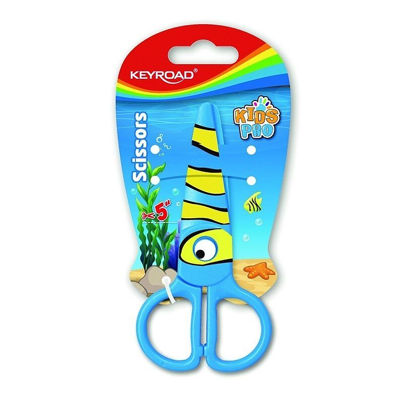 Nożyczki szkolne keyroad ryba 5cm blister 1szt. Mix
