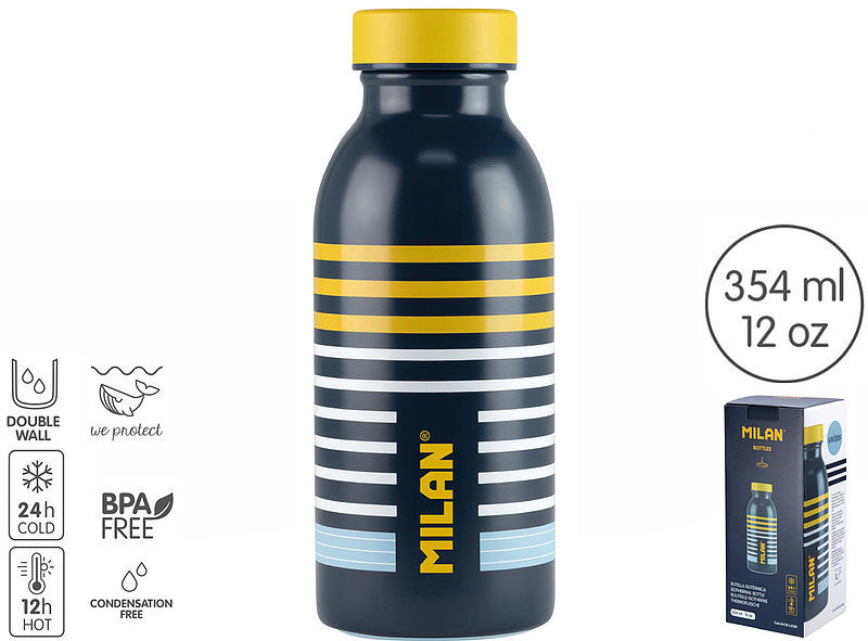 Butelka termiczna milan swims granatowa 354ml