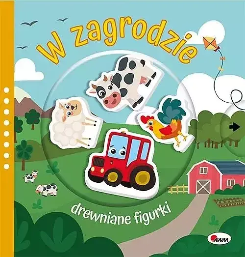 Drewniane figurki W zagrodzie