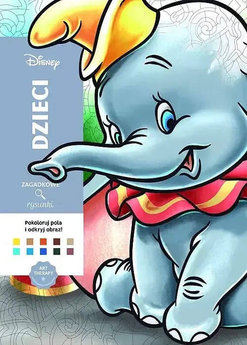 Art therapy Kolorowanka antystresowa Disney Dzieci Zagadkowe rysunki