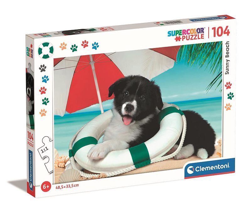 Puzzle 104 super kolor sunny beach 25741