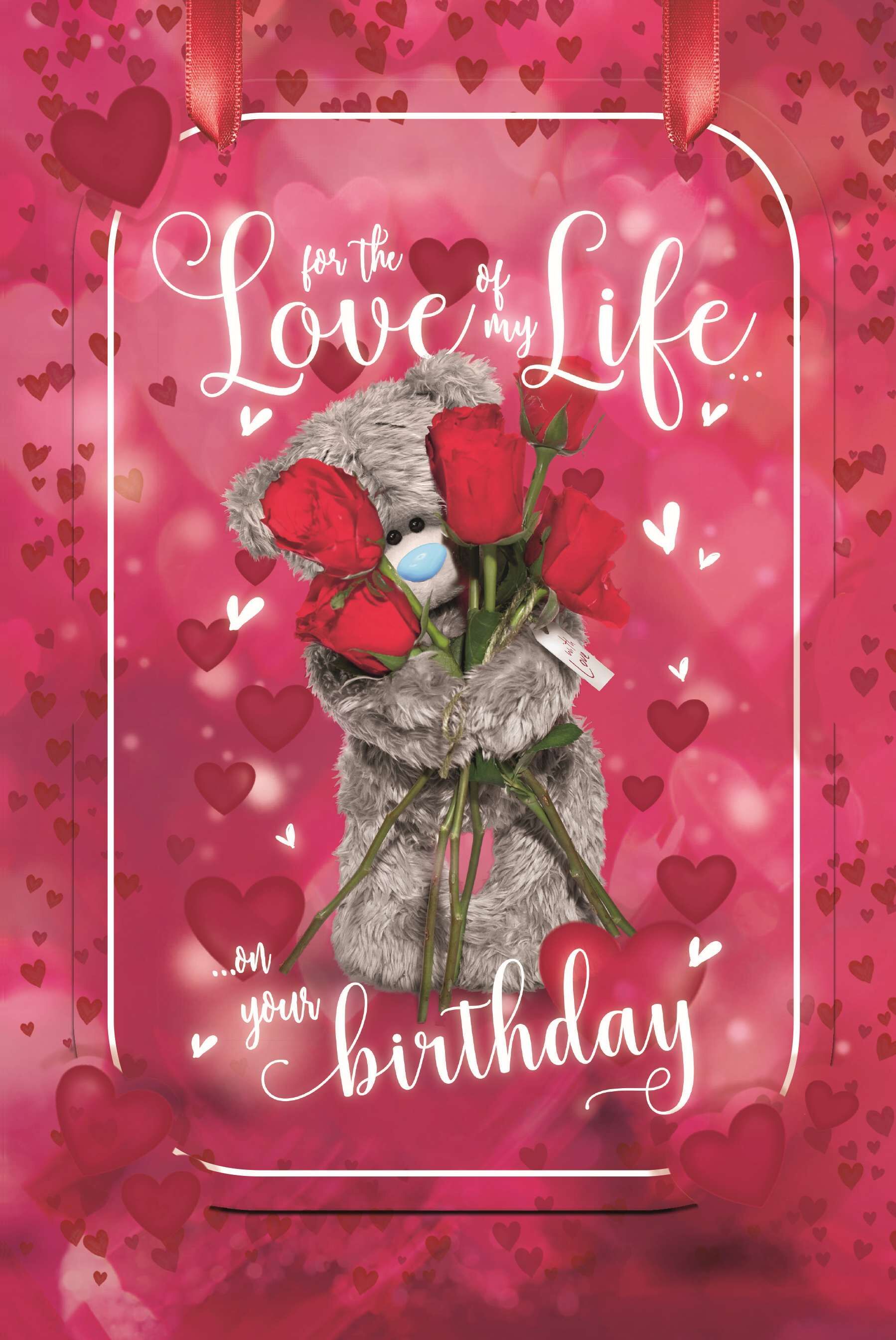 Karnet holograficzny 3D For the love of my life
