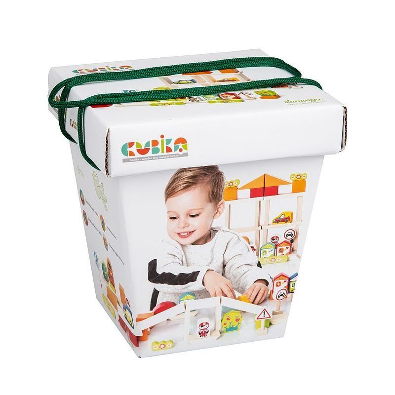 Zestaw klocków miasteczko chłopców cubika 13913