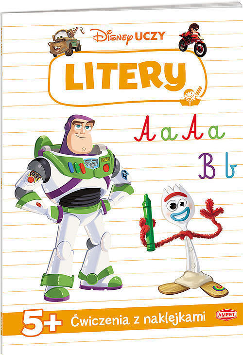 Disney Uczy Toy Story Litery 5 +Ćwicz z naklejk/UDN9301