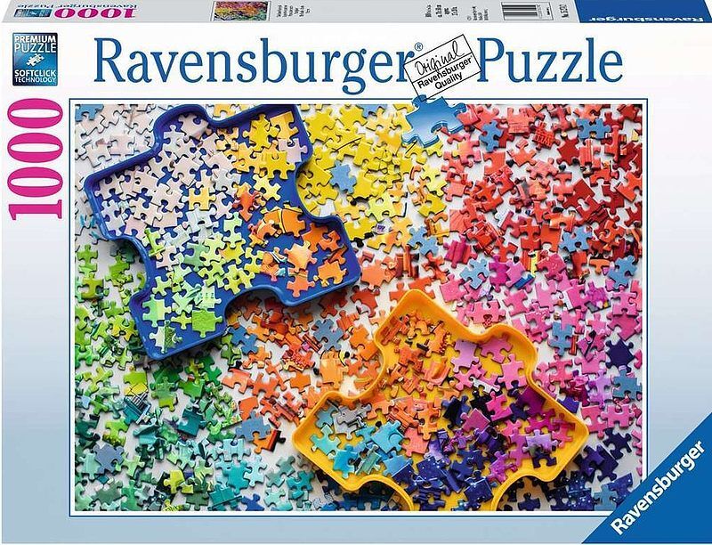 Puzzle 2d 1000 kolorowe częsci puzzli 15274