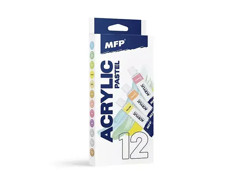 Farby akrylowe 12 kolorów 12ml 6300392