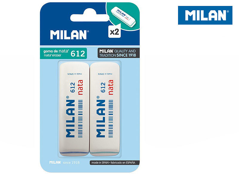 Gumki milan 612 nata 2 szt. Na blistrze