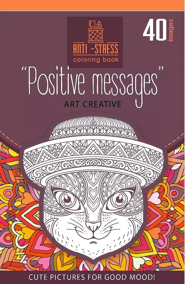 Kolorowanka antystresowa 126x200 20 kartek tw positive messages