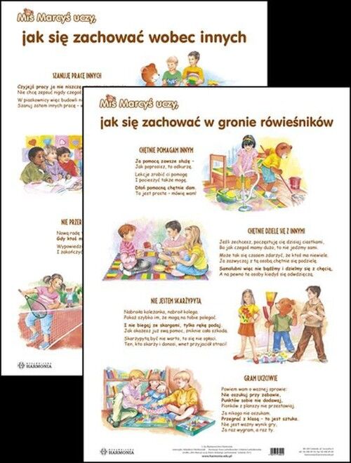 Plansza Miś Marcyś uczy Jak się zachować wobec innych